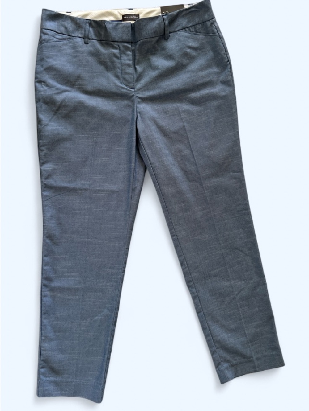 Van Heusen Blue and White Lined Dress Pants